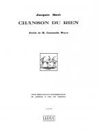 Chanson Du Rien 