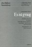 Es ist g'nug 