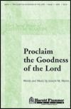 Proclaim The Goodness Of The Lord 