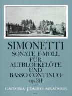 Sonata f minor op. 3/1 