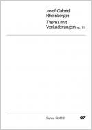 Thema mit Veränderungen für Streichquartett op. 93 