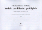Verleih uns Frieden gnädiglich 