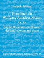 Music book for Wolfgang Amadeus Mozart 