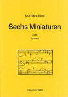 Sechs Miniaturen 