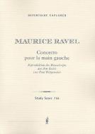 Concerto pour la Main gauche (Reproduktion des Manuskripts aus dem Besitz von Paul Wittgenstein) 