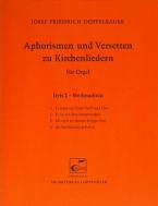 Aphorismen und Versetten zu Kirchenliedern Heft 2 Standard