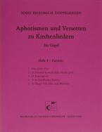 Aphorismen und Versetten zu Kirchenliedern Heft 4 