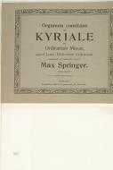Organum comitans ad Kyriale seu Ordinarium Missae 