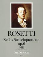 6 Streichquartette RWV D9-D14 op. 6 Band 1 