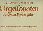 Orgelsonaten durch das Kirchenjahr Heft 3 