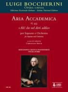 Aria accademica Ah! che nel dirti addio G553 