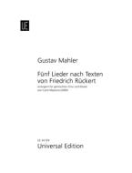 5 Lieder nach Texten von Friedrich Rückert 