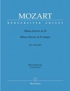 Missa brevis en re mayor KV 194 (186h) Standard