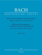 Arreglos para piano de otras obras II BWV 978-984 Standard