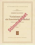 Variationen über ein französisches Volkslied 