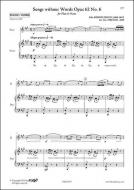 Songs Without Words Op. 62 No. 6 