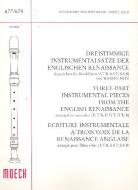 Dreistimmige Instrumentalsätze der englischen Renaissance 
