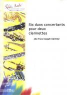 Six duos concertants pour deux clarinettes 