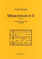 Missa brevis in D 