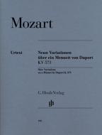 Nine Variations on a Minuet by Duport K. 573 