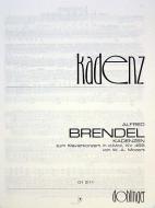 Kadenzen zu Mozarts Klavierkonzert d-moll KV 466 