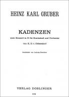 Kadenzen zu Kontrabasskonzerten 1 