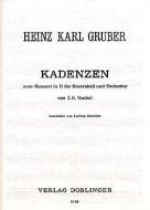 Kadenzen zu Kontrabasskonzerten 2 