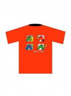 T-Shirt L Rot Brass 