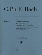 Gamba Sonatas Wq 88, 136, 137 