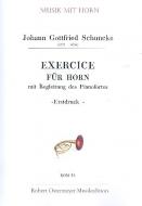 Exercice für Horn mit Begleitung des Pianofortes E-Dur (Erstdruck) 