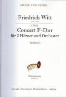 Konzert für 2 Hörner (Nr. 5) F-Dur (Erstdruck) 