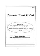 Gemmer Hvert Et Ord 
