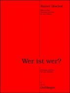 Wer ist wer? 