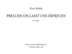 Prelude on 'Lasst Uns Erfreuen' 
