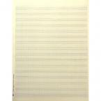 Notenpapier Quart-Format hoch 16 Systeme mit Hilfslinien 