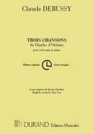 3 Chansons de Charles d'Orléans 