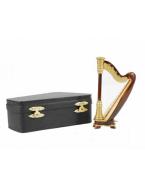 Harp wood with gift case 