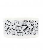 Klebeband Noten weiß 