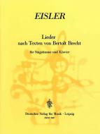 Lieder nach Texten von B. Brecht 