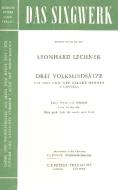 3 Volksliedsätze 