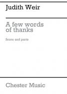 A Few Words Of Thanks 