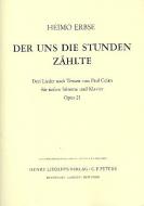 3 Songs on texts by Paul Celan Op. 21 