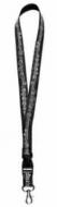 Neckband Notenzeile schwarz 