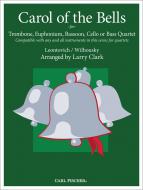 Carol of the Bells for Trombone, Euphonium, Bassoon, Cello or Bass Quartet 