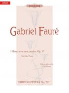 3 Romances sans Paroles Op.17 