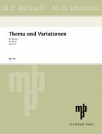Theme And Variations F# Minor Op. 72 Standard