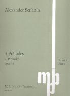 Four Preludes Op. 48 