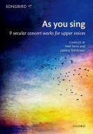 As you sing 