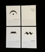 Set mit 4 Postkarten - Musiksymbole 