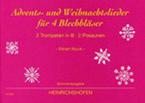 Advents- und Weihnachtslieder für 4 Blechbläser 